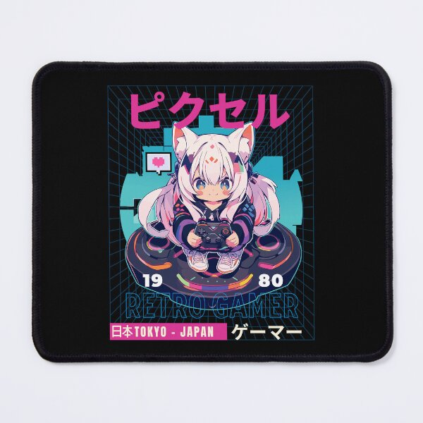 Item preview, Synthwave Retro Gamer designed and sold by Chibi Cat Art Corner.