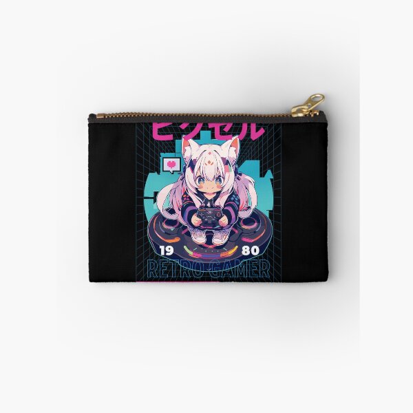 Item preview, Synthwave Retro Gamer designed and sold by Chibi Cat Art Corner.