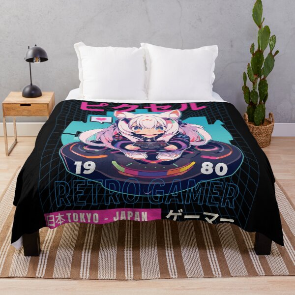 Item preview, Synthwave Retro Gamer designed and sold by Chibi Cat Art Corner.