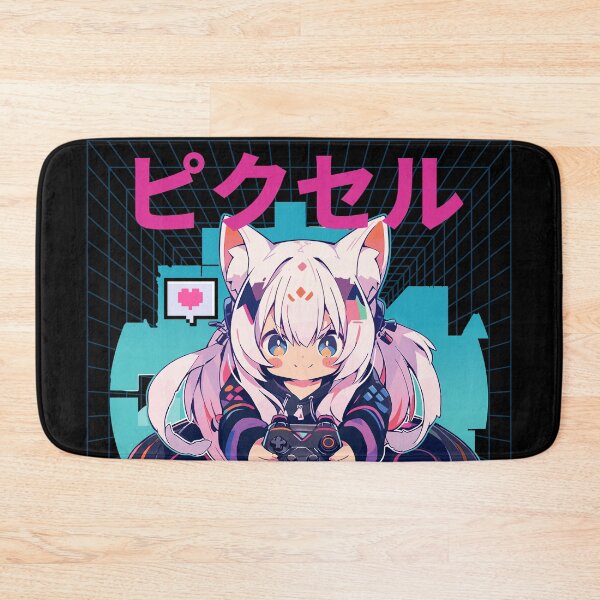 Item preview, Synthwave Retro Gamer designed and sold by Chibi Cat Art Corner.
