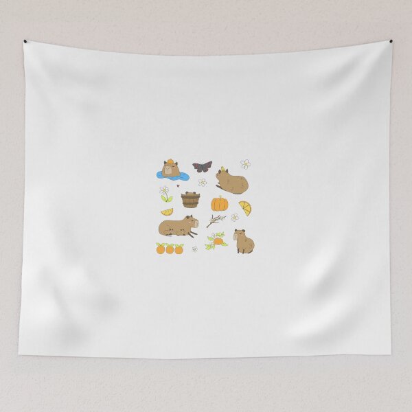 Item preview, Capybara and Oranges Sticker Pack designed and sold by casserolestan.