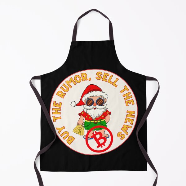 Item preview, Buy The Rumor, Sell The News - Cute Santa Clause - Bitcoin Logo designed and sold by GetCryptoSwag.