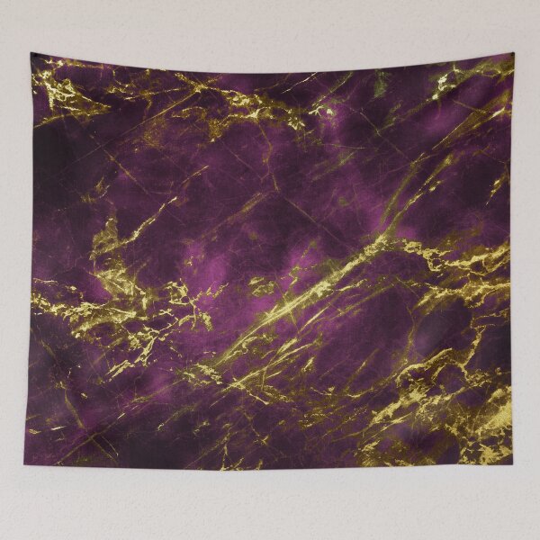 Item preview, Purple (Faux) Marbled Design With Golden-Hues Veins designed and sold by DEC02.