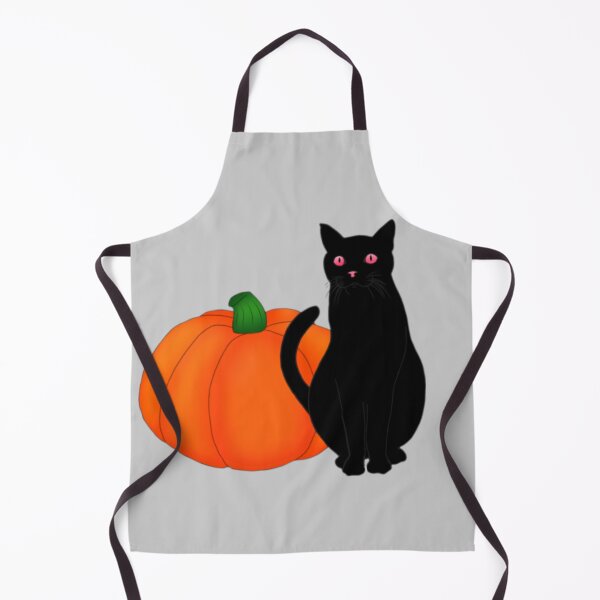 Item preview, Spooky black cat with big jack o lantern designed and sold by Artistkhg.