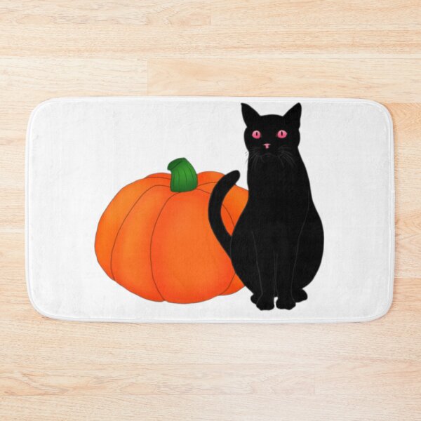 Item preview, Spooky black cat with big jack o lantern  designed and sold by Artistkhg.