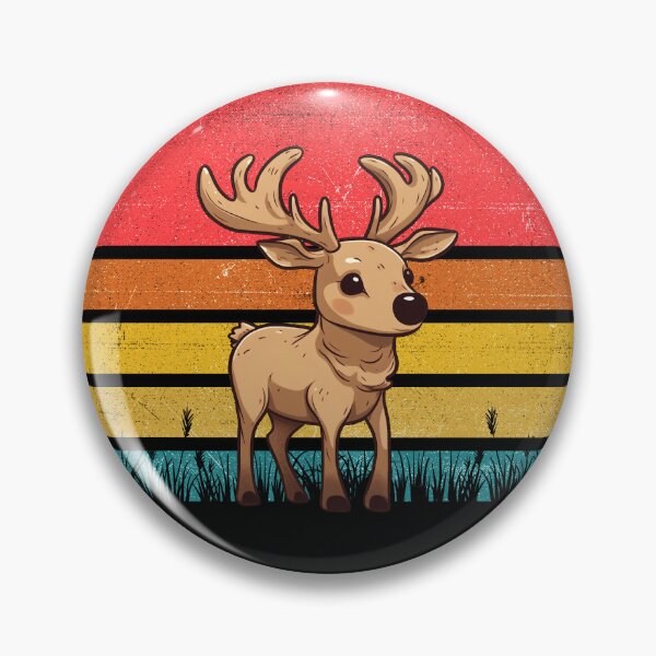 Artikelvorschau, Reindeer Vintage Retro Sunset entworfen und verkauft von rafaeltto.
