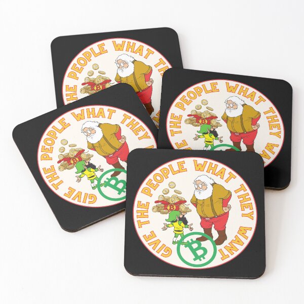 Item preview, Vintage Santa Clause - Give The People What They Want - Bitcoin Logo designed and sold by GetCryptoSwag.