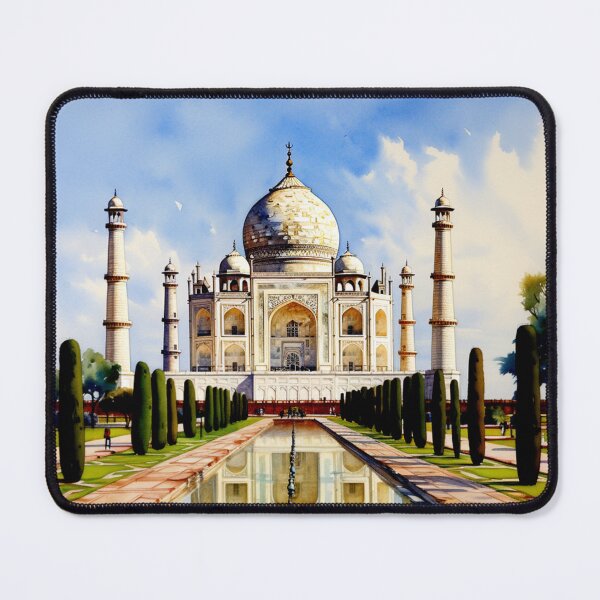 Item preview, A Watercolor Design of the Taj Mahal in Agra - India designed and sold by Sketch-Shack.