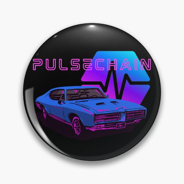 Item preview, Pulsechain Vintage Muscle Car - Crypto Logo designed and sold by GetCryptoSwag.