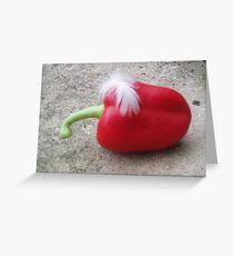 Feather pepper Greeting Card