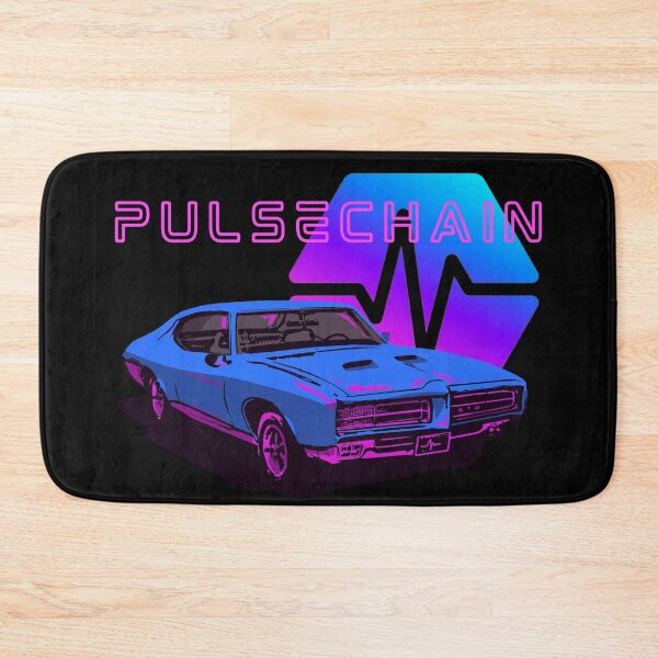 Item preview, Pulsechain Vintage Muscle Car - Crypto Logo designed and sold by GetCryptoSwag.