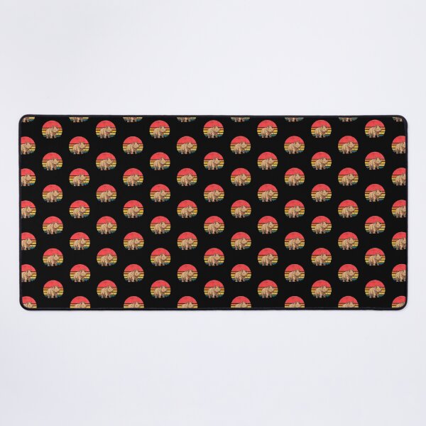 Item preview, Rhinoceros Vintage Retro Sunset designed and sold by rafaeltto.