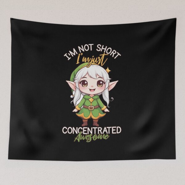 Item preview, I'm Not Short I'm Just Concentrated Awesome, Adorable Kawaii elf designed and sold by Ridaelb.