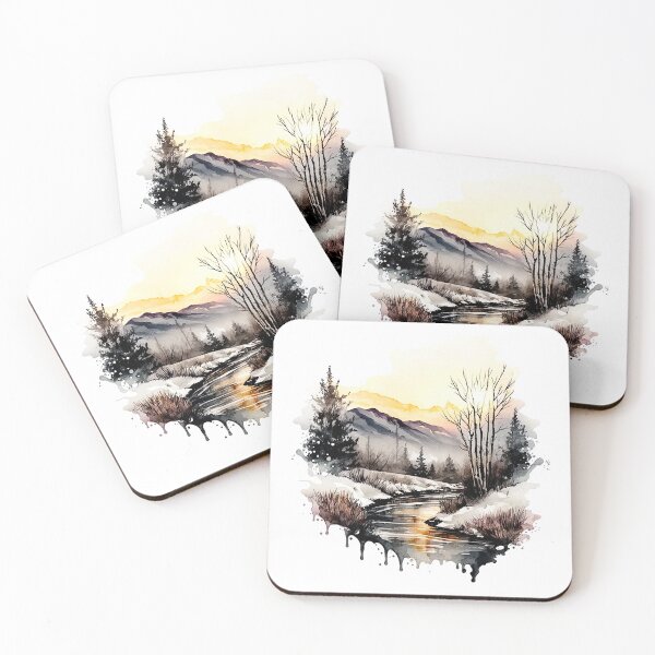 Item preview, Fantasy watercolor forest designed and sold by Estalon.