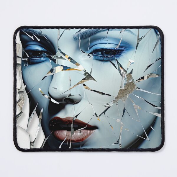 Item preview, Reflection of a girl in a broken mirror designed and sold by abmkf.