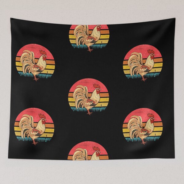 Item preview, Rooster Vintage Retro Sunset designed and sold by rafaeltto.
