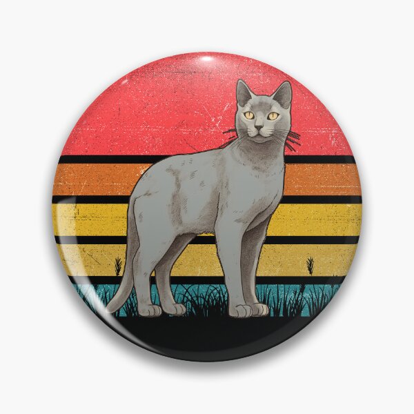 Item preview, Russian Blue Cat Vintage Retro Sunset designed and sold by rafaeltto.