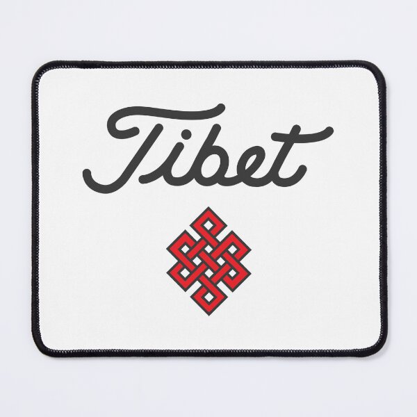Item preview, Tibet Black Script & Buddhist Symbol designed and sold by ArtofDissent.