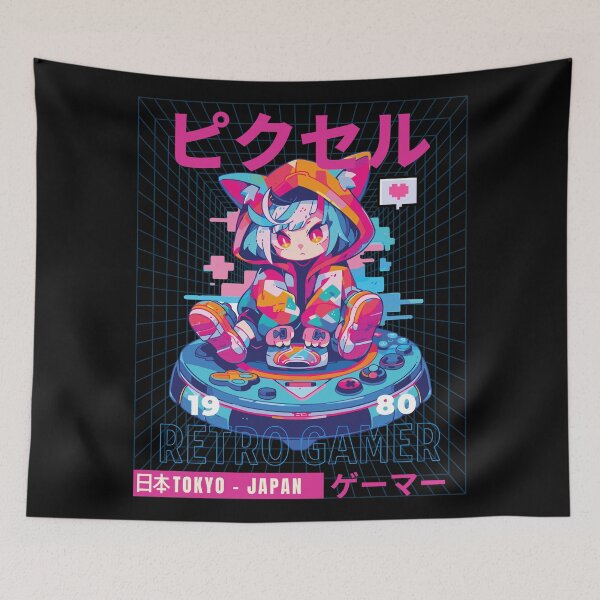 Item preview, Synthwave Retro Gamer 2 designed and sold by Chibi Cat Art Corner.