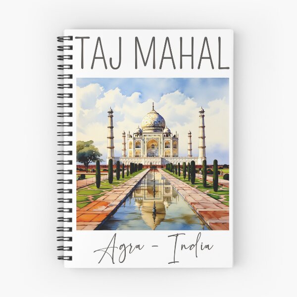 Item preview, A Watercolor Design of the Taj Mahal in Agra - India designed and sold by Sketch-Shack.