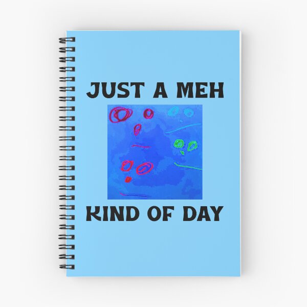 Item preview, “Just A Meh Kind Of Day” Child’s Drawing Faces by Ace designed and sold by TickleSharkDsg.