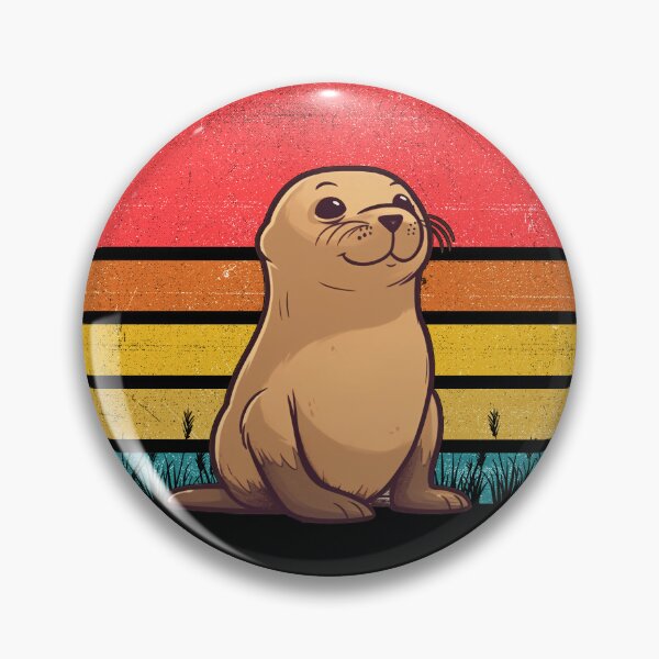 Item preview, Sea Lion Vintage Retro Sunset designed and sold by rafaeltto.