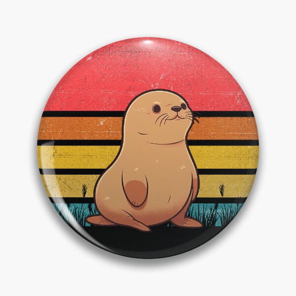 Item preview, Sea Lion Vintage Retro Sunset designed and sold by rafaeltto.