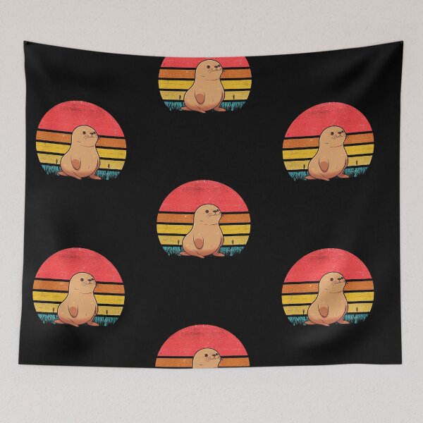 Item preview, Sea Lion Vintage Retro Sunset designed and sold by rafaeltto.