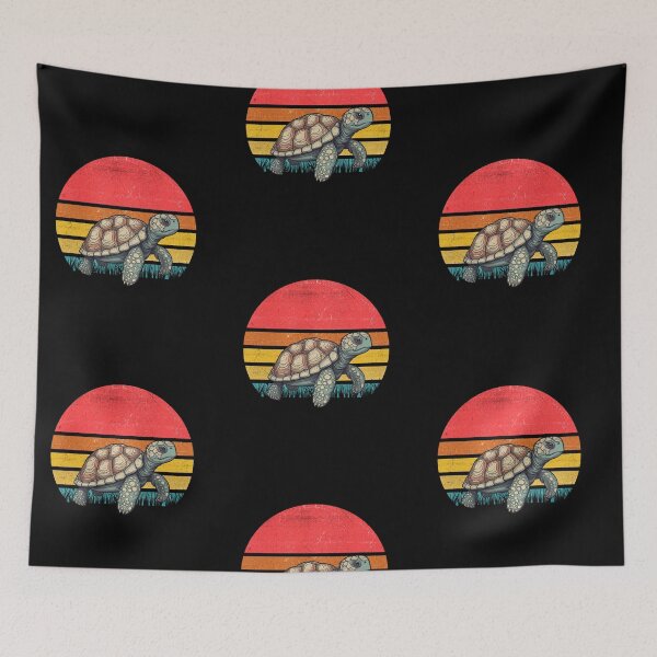 Item preview, Sea Turtle Vintage Retro Sunset designed and sold by rafaeltto.