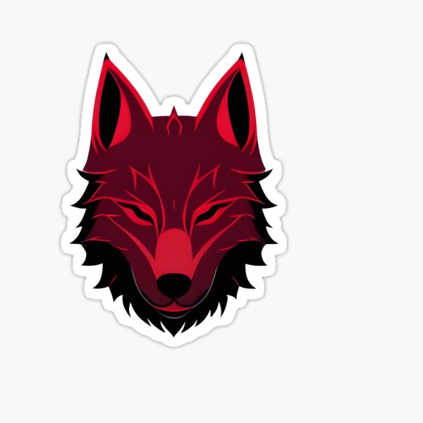 Item preview, red wolf designed and sold by SketchysDESIGNS.