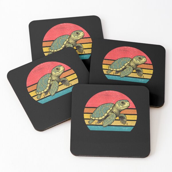 Item preview, Sea Turtle Vintage Retro Sunset designed and sold by rafaeltto.