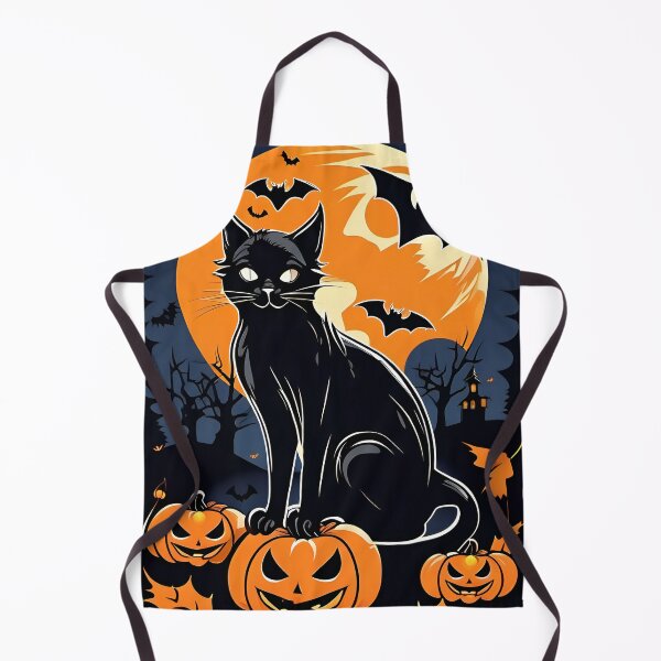 Item preview, black cat on halloween designed and sold by DRAGONFIASCO.