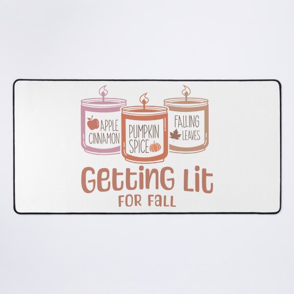 Item preview, GETTING LIT FOR FALL Pumpkin Spice Leaves Cinnamon Candles designed and sold by GlobalGraphics.
