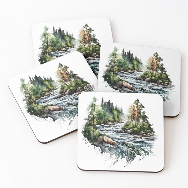 Item preview, Fantasy watercolor forest designed and sold by Estalon.
