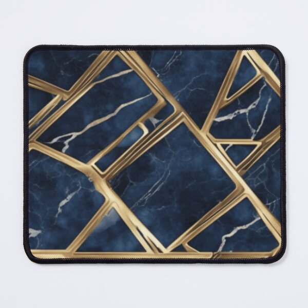 Item preview, Dark Blue Marble Texture Metal Border Geometric Pattern Background designed and sold by asbno19.