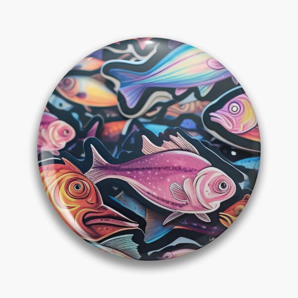 Item preview, Multi-colored fish lie in a pile designed and sold by abmkf.