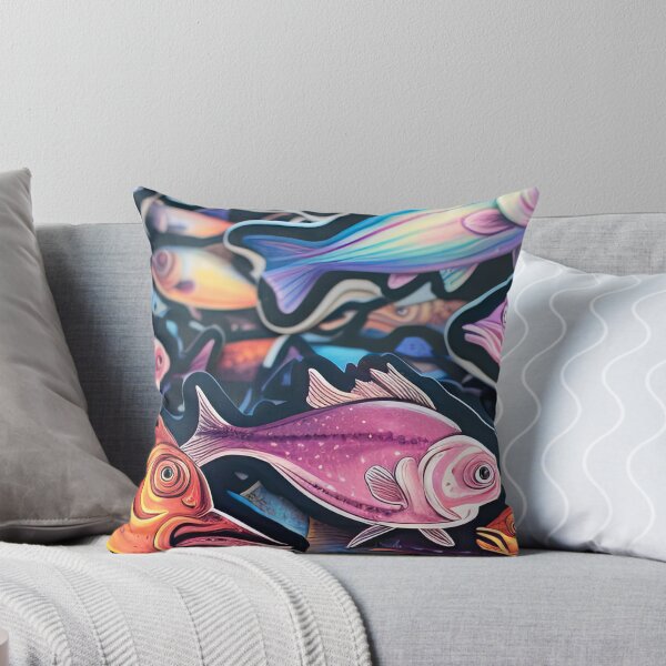 Item preview, Multi-colored fish lie in a pile designed and sold by abmkf.