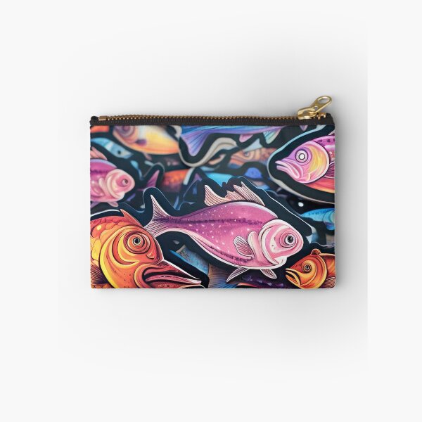 Item preview, Multi-colored fish lie in a pile designed and sold by abmkf.