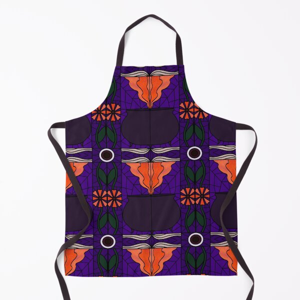 Item preview, Stained Glass Witches Cauldron (orange & purple) designed and sold by PaganArtisan.