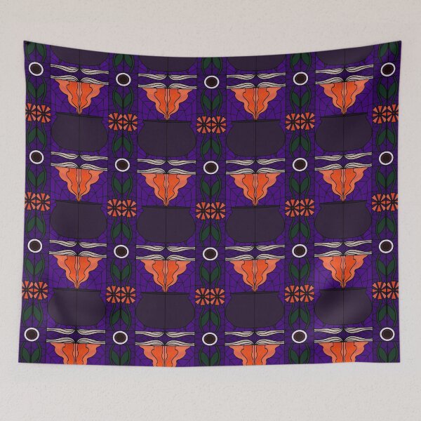 Item preview, Stained Glass Witches Cauldron (orange & purple) designed and sold by PaganArtisan.