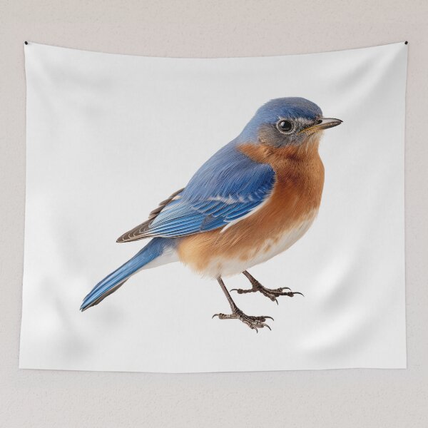 Item preview, Eastern Bluebird Isolated on White Background . AI generated Illustration. designed and sold by svetlanna.