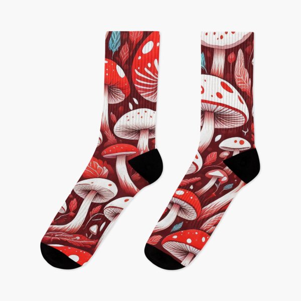 Item preview, Red Mushroom pattern  designed and sold by Printsalotl.