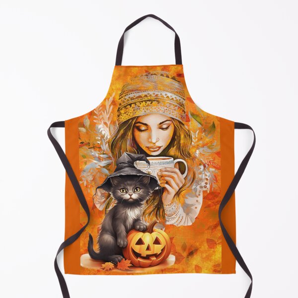 Item preview, AUTUMN A WARM DRINK AND HER KITTY IS PERFECTION designed and sold by Tammera.