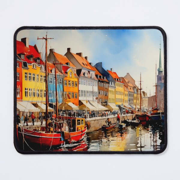 Item preview, A Watercolor Design of Copenhagen - Denmark designed and sold by Sketch-Shack.