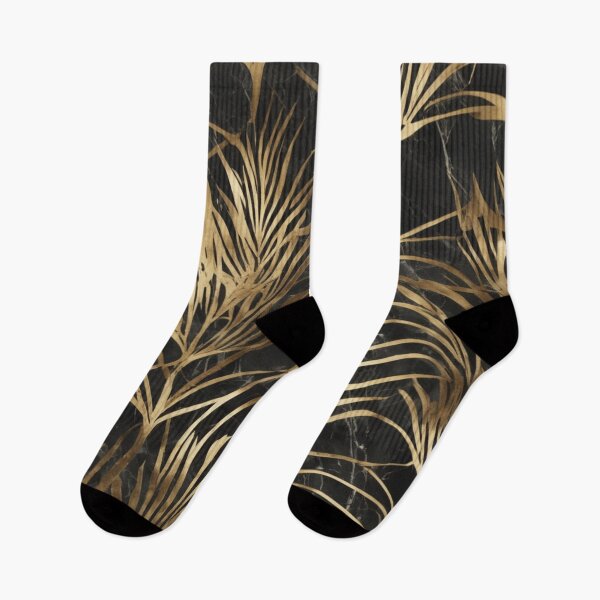 Item preview, Black and gold leaf pattern designed and sold by asbno19.