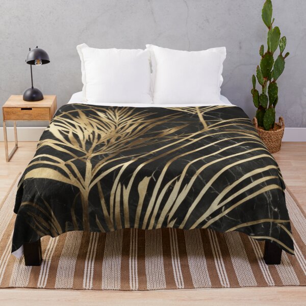 Item preview, Black and gold leaf pattern designed and sold by asbno19.