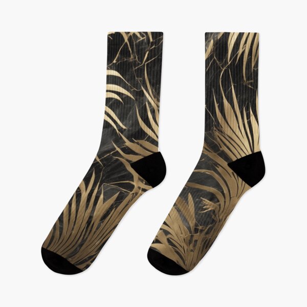 Item preview, Black and gold leaf pattern designed and sold by asbno19.