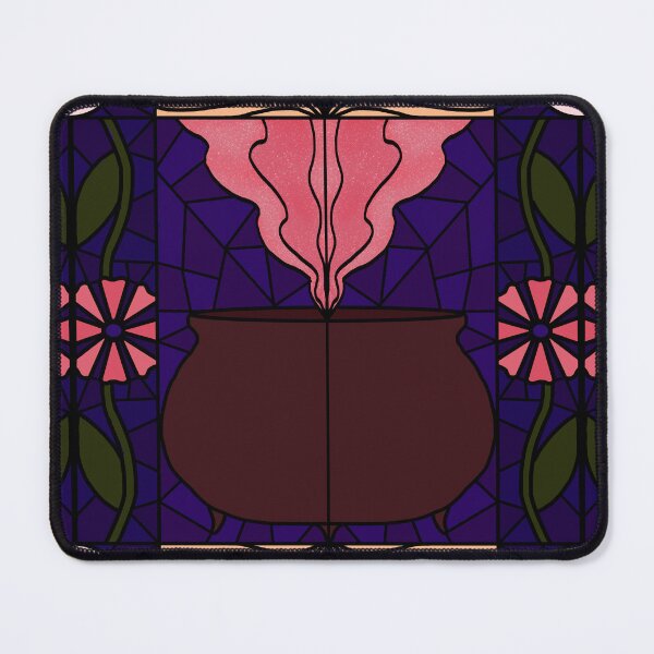 Item preview, Stained Glass Witches Cauldron (pink) designed and sold by PaganArtisan.