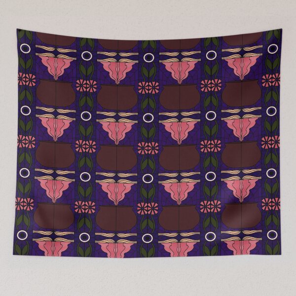 Item preview, Stained Glass Witches Cauldron (pink) designed and sold by PaganArtisan.