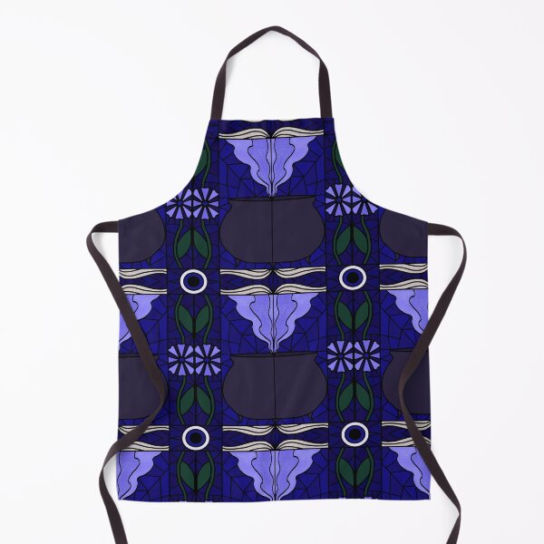 Item preview, Stained Glass Witches Cauldron (periwinkle) designed and sold by PaganArtisan.